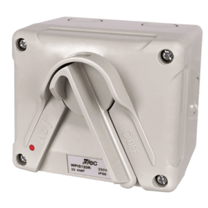 Mini Weather Proof Isolator Switch 1 Pole 20A