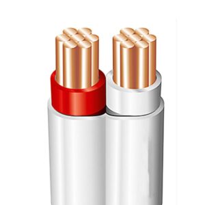 CABLE FLAT TWIN ACTIVE 2C 1.5MM PVC/PVC RED WHITE 450/750V