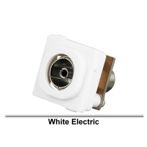 TV ANTENA OUT LET SOCKET MECH F TO PAL F STRAIGHT WHITE 75Ohm
