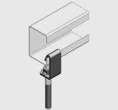 BEAM CLAMP FOR M10 THREADED ROD